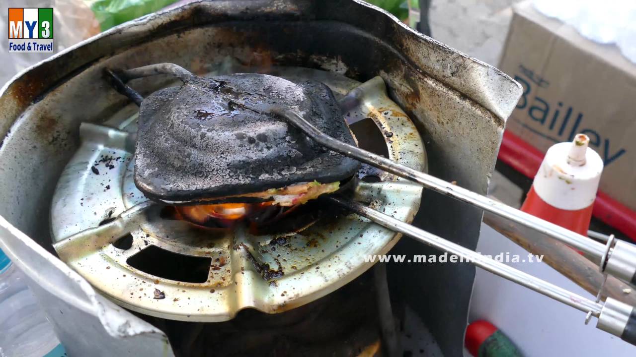 Veg Masala Toast Sandwich Recipe | Veg Recipes of India street food