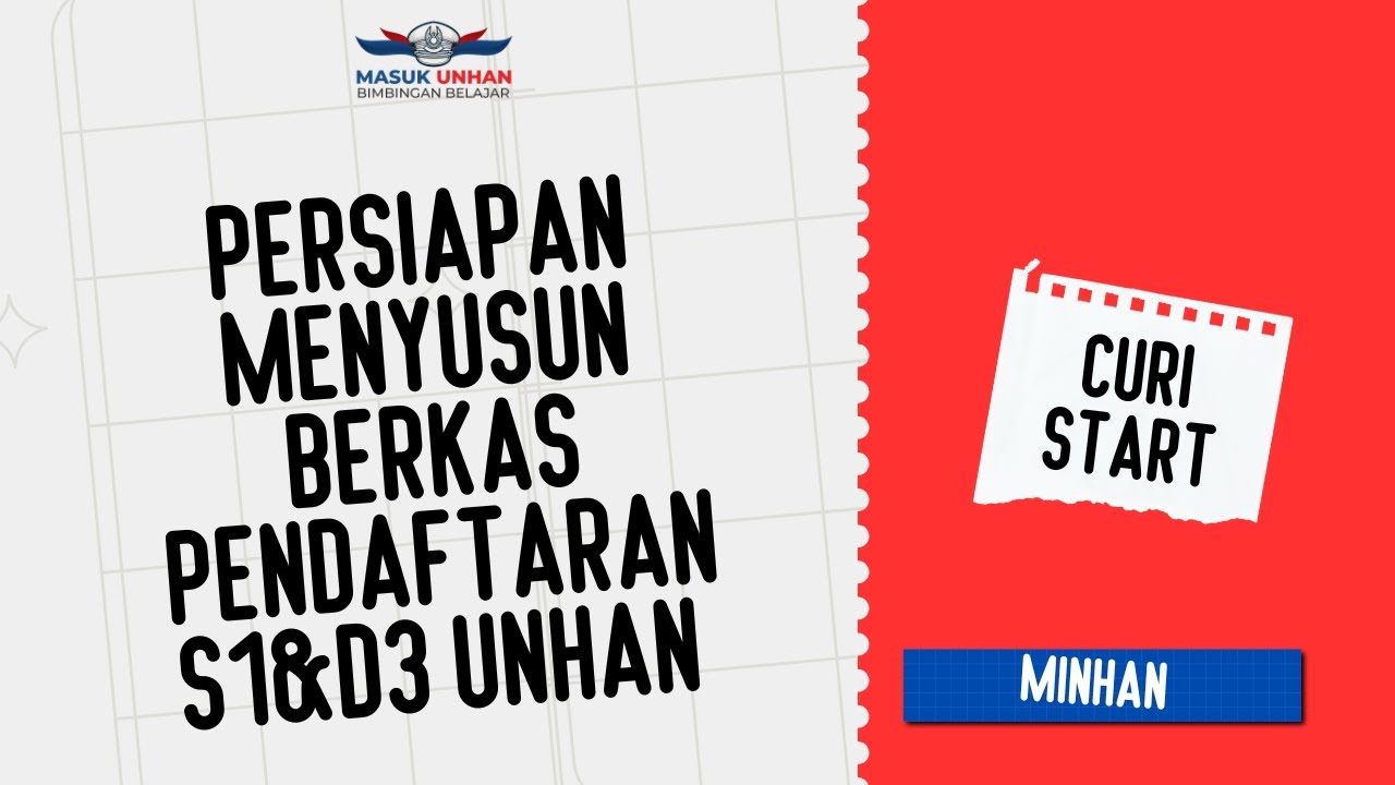 Persiapan Menyusun Berkas Pendaftaran S1 & D3 UNHAN 2026