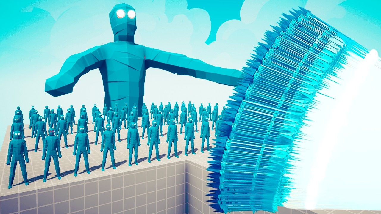 100x ICE ZOMBIE + 1x GIANT vs EVERY GOD - Totally Accurate Battle Simulator TABS