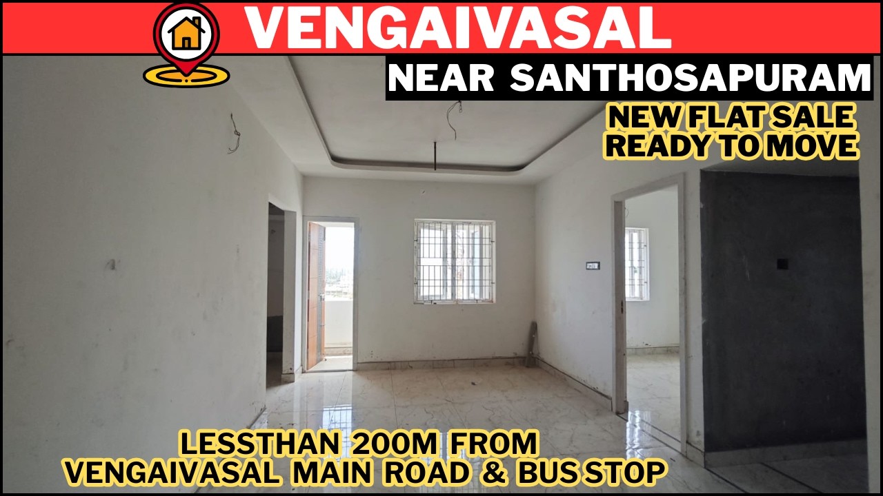 🏡New flats for sale in Chennai Vengaivasal, near Santhosapuram | Ready to move #newflatsale #2bhk 💥