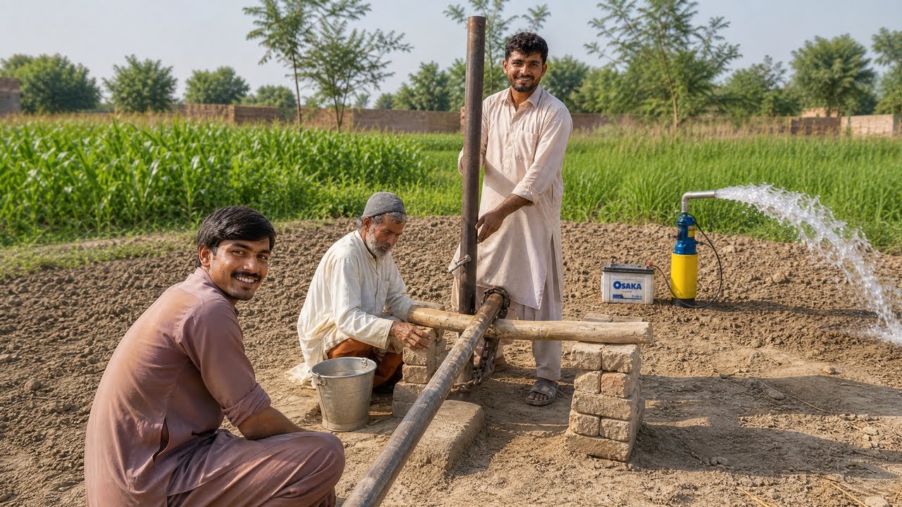 This Man Drills a Borewell by Hand – Next Level Skill!