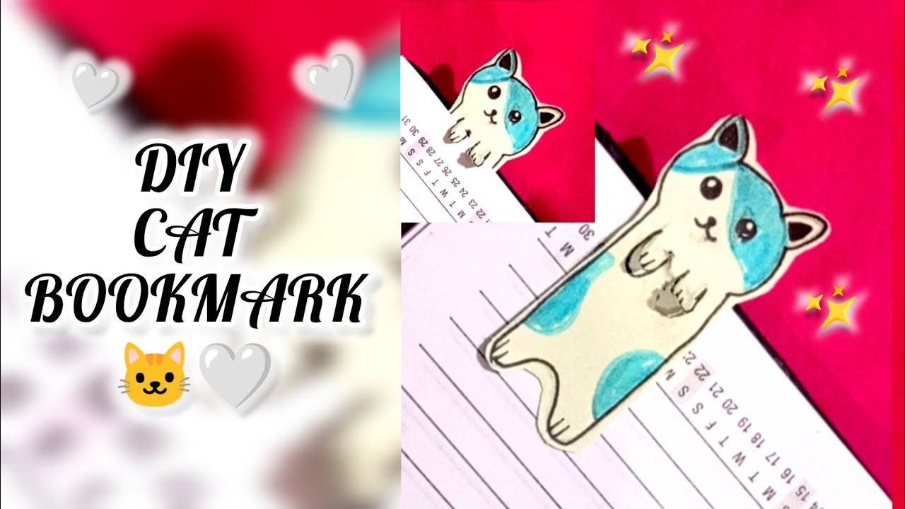 DIY Cute Cat Bookmark | Paper Craft |