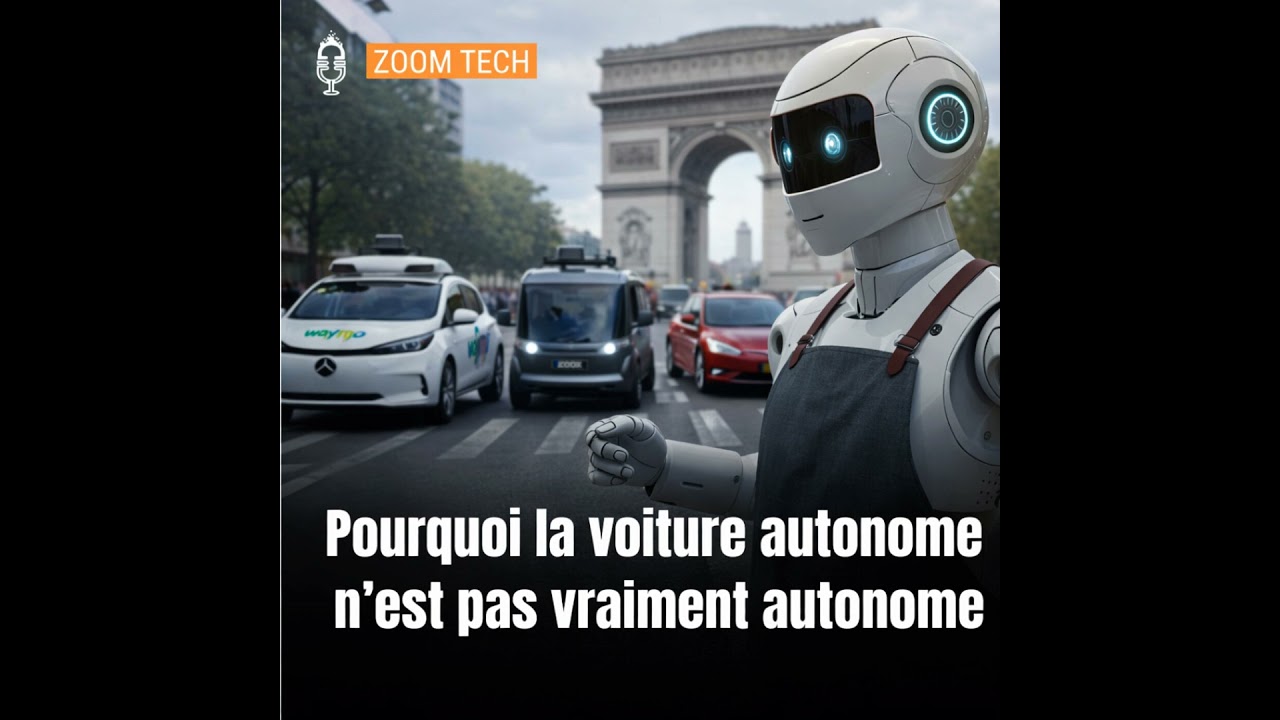 🔎 Pourquoi la voiture autonome n’est pas encore vraiment autonome (Zoom Tech)
