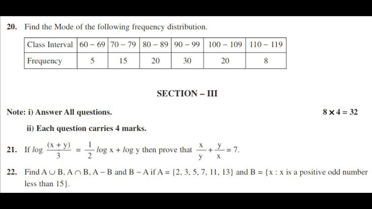 AP 10th class SA1 Maths Model Paper 2021-2022 | 10th class SA 1 Maths Model Paper 2022 Set 3