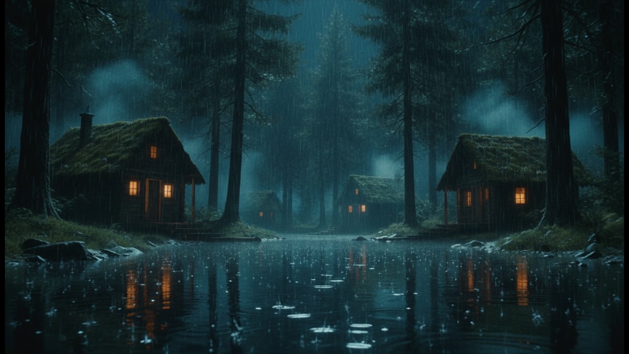 Rain Sounds for Sleeping 🌧️ Night Heavy Rain Ambience for Deep Sleep, Calm Thoughts & Total Rest