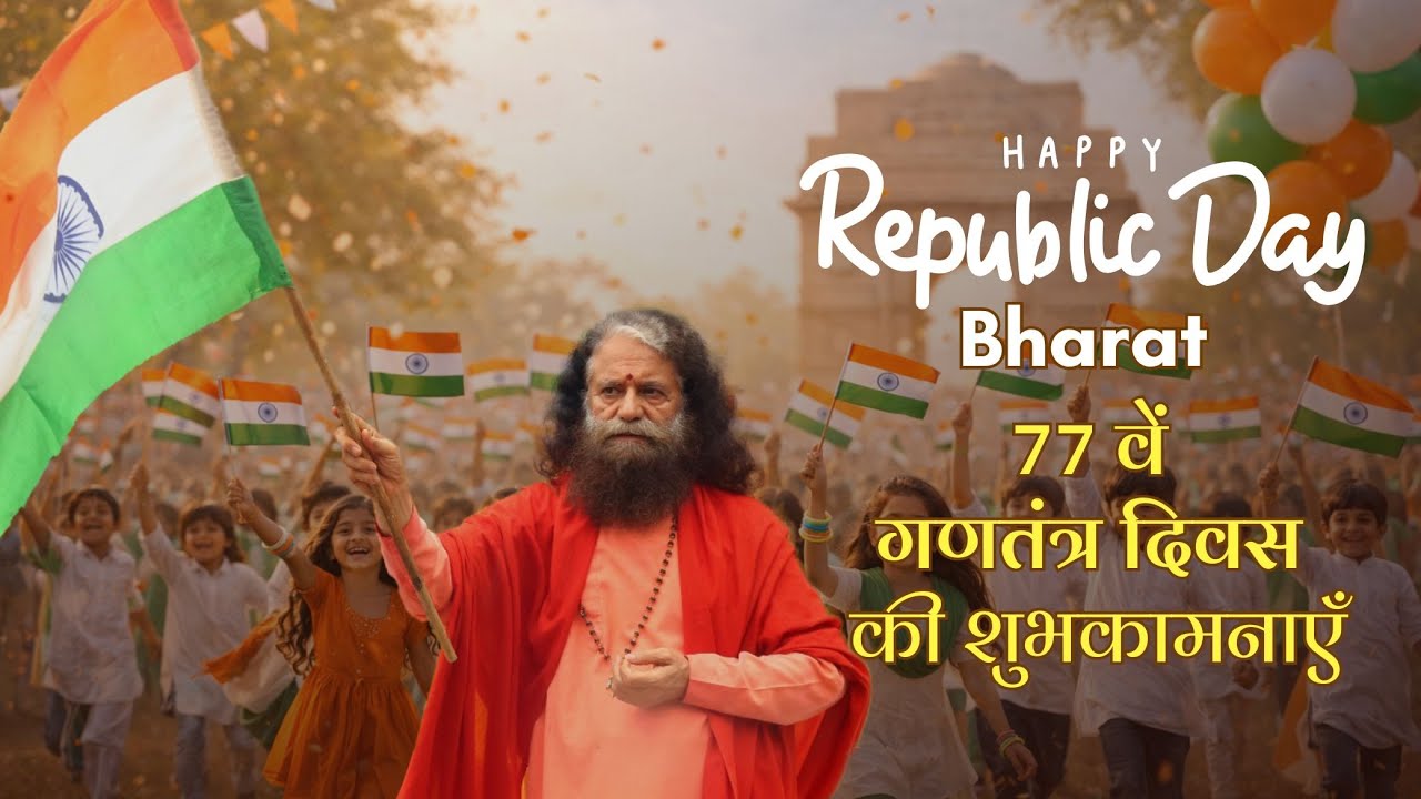 Happy 77th Republic Day of India 🇮🇳 Jai Hind! Bharat Mata ki Jai. 🇮🇳