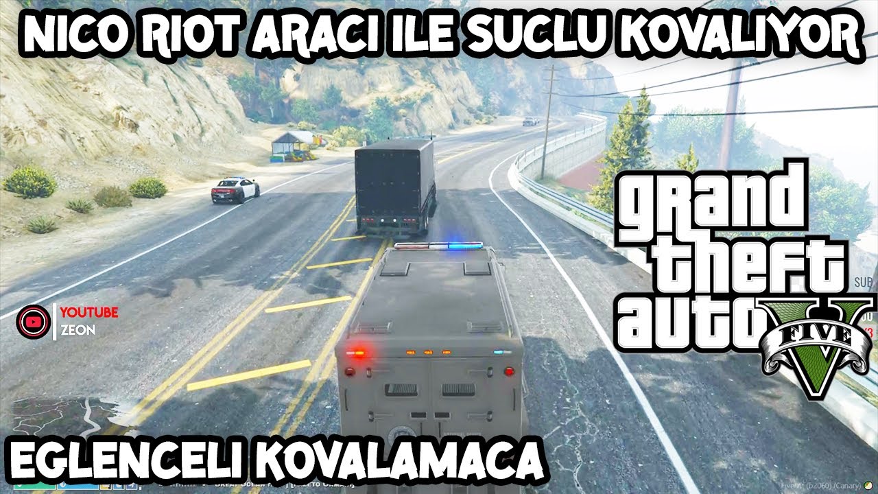 NİCO RİOT ARACI İLE SUÇLU KOVALIYOR | EDRP GTA V EĞLENCELİ KOVALAMACA