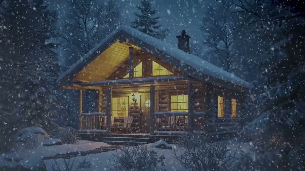 Howling Blizzard Sounds┇Winter Ambience┇Heavy Wind & Snowfall┇Snowstorm Sounds For Sleeping