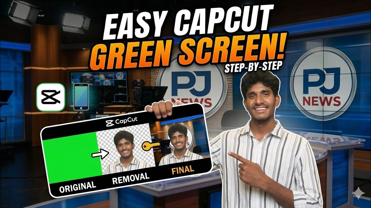 explained how to use green screen in this video