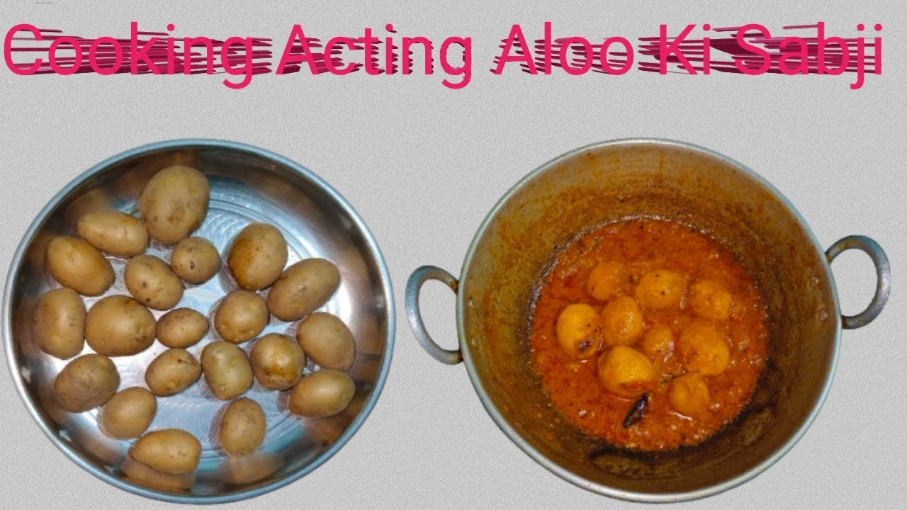 Cooking Eating Aalu ki Sabji