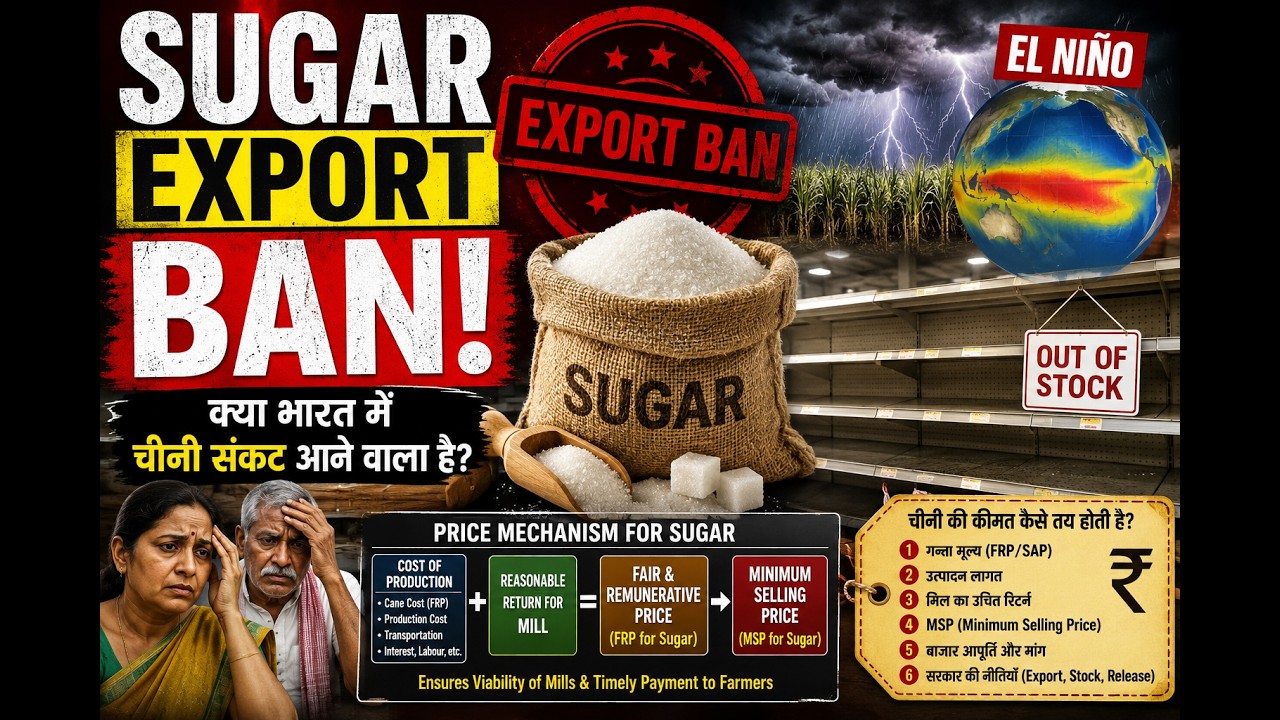 Sugar Export Ban Explained | The Hidden Economics of Sugar
