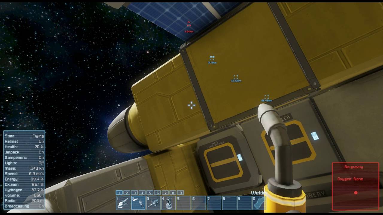 Sain Plays Space Engineers Survival S1EP5 - Removing helmet in space...(Short)