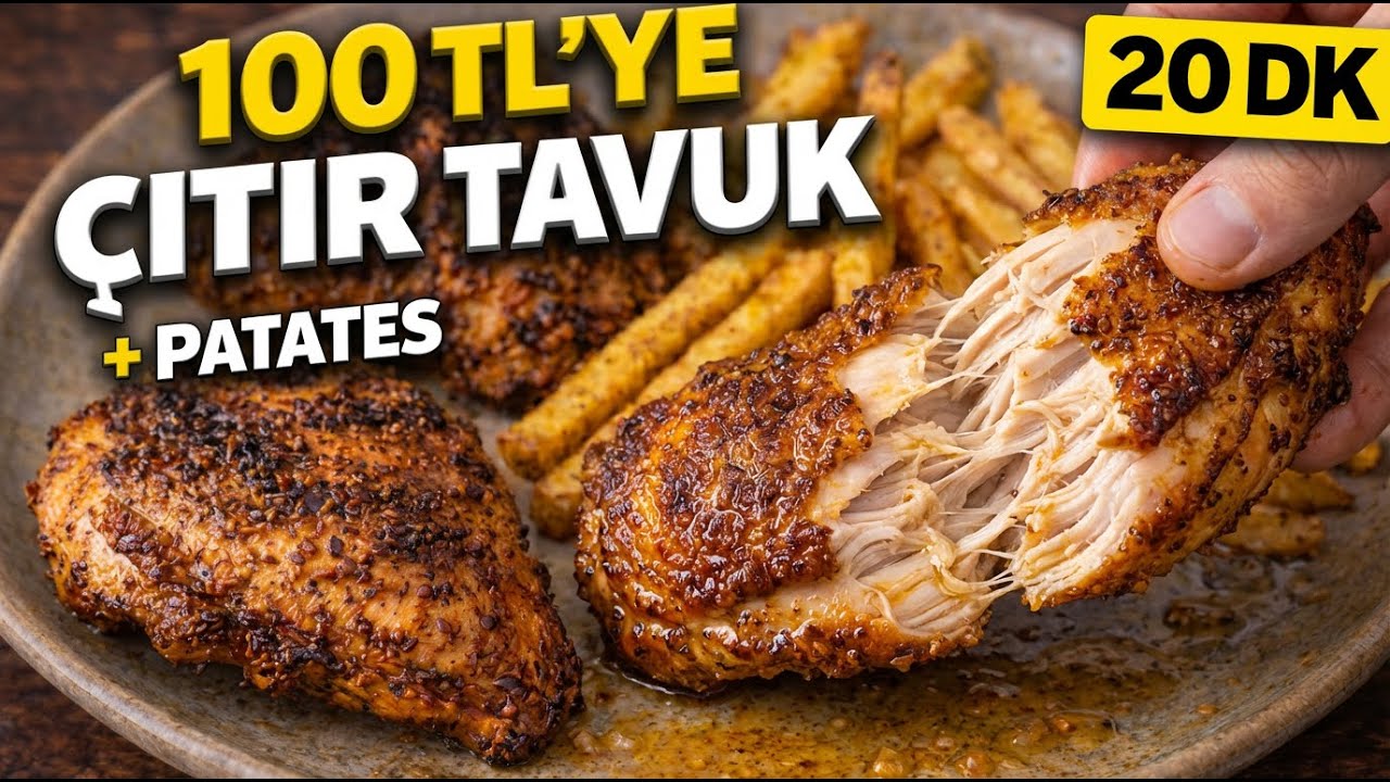 100 TL’ye Tavuk Patates Tarifi | Dışı Çıtır İçi Sulu