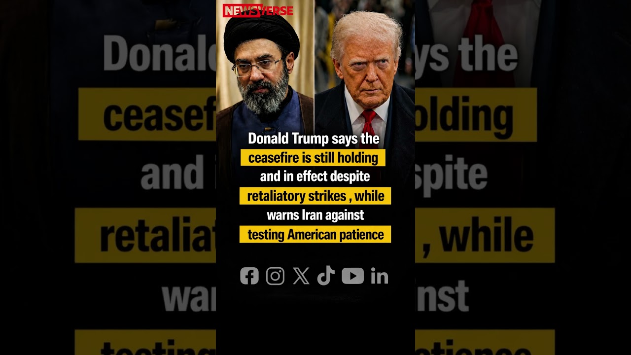 Trump Says Ceasefire Holds, Warns Iran on Patience