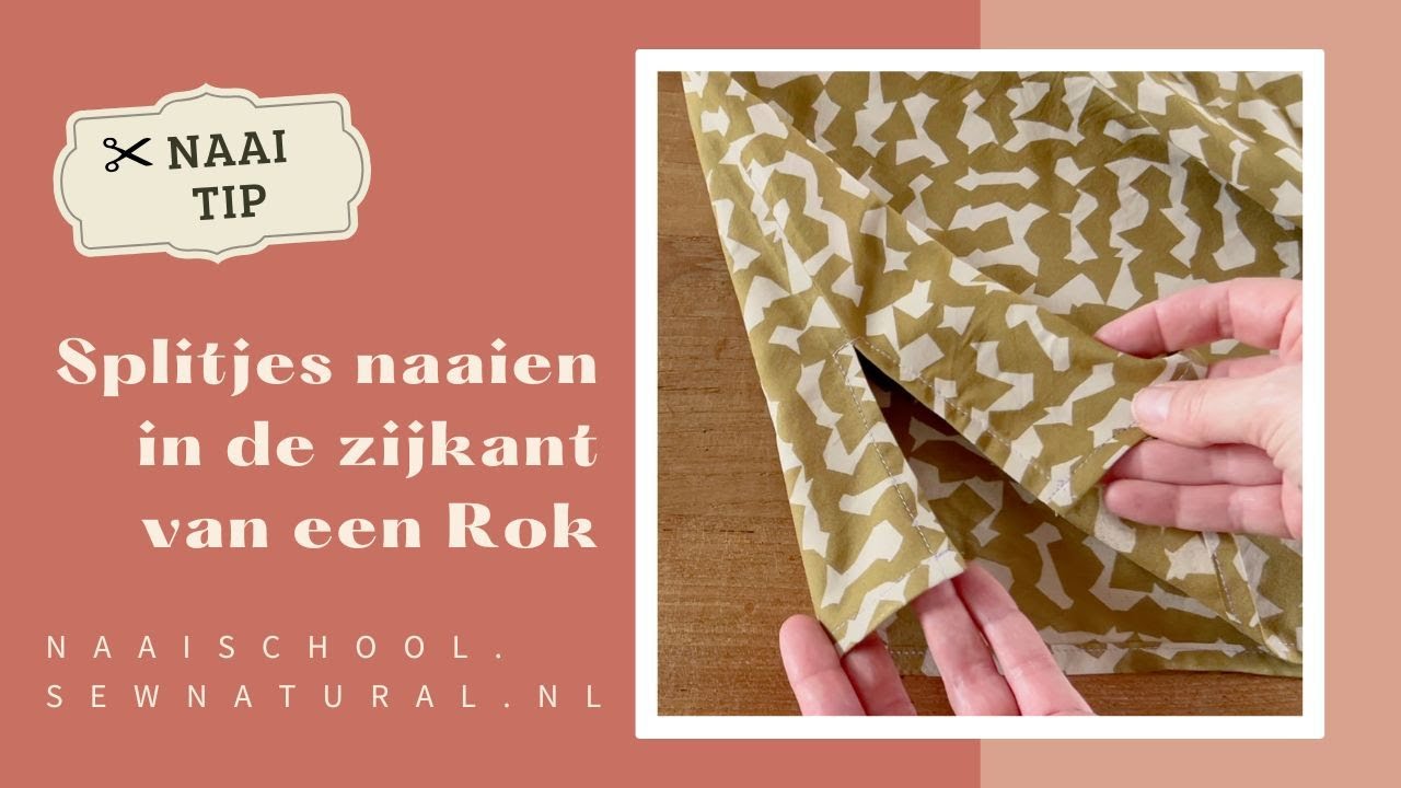 Splitjes naaien in een Zijnaad