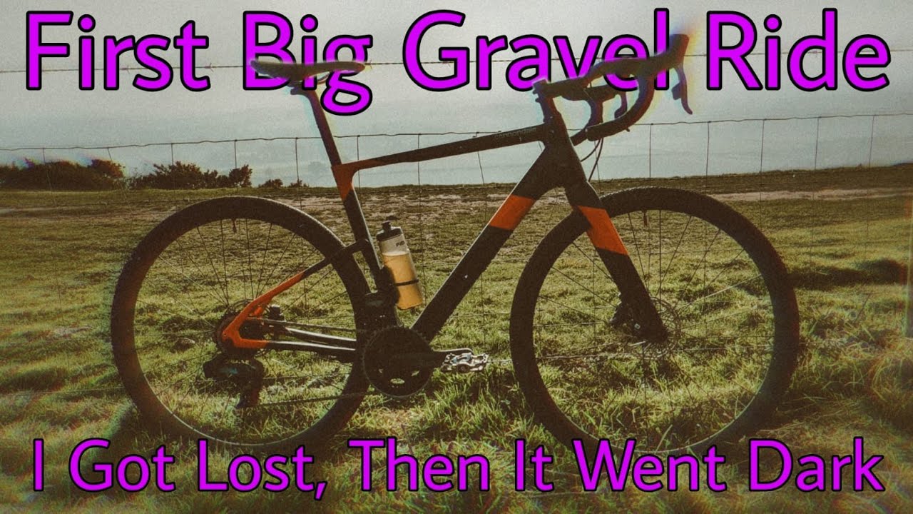 My First BIG GRAVEL RIDE. Got Lost Then It Ran Out Of Light!!!