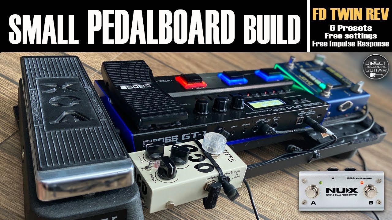 Small PEDALBOARD Build & SOUND TEST / Wah, OCD, Boss GT1, Cab Box, Nux NMP-2