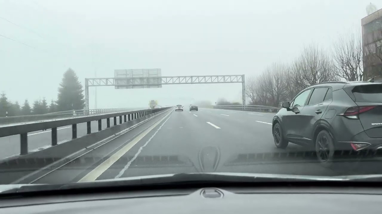 Foggy Sarurday Drive from Lucerne to Zurich 4K. 24.01.2026 - Enjoy and Relax #4k #enjoy #relaxing 
