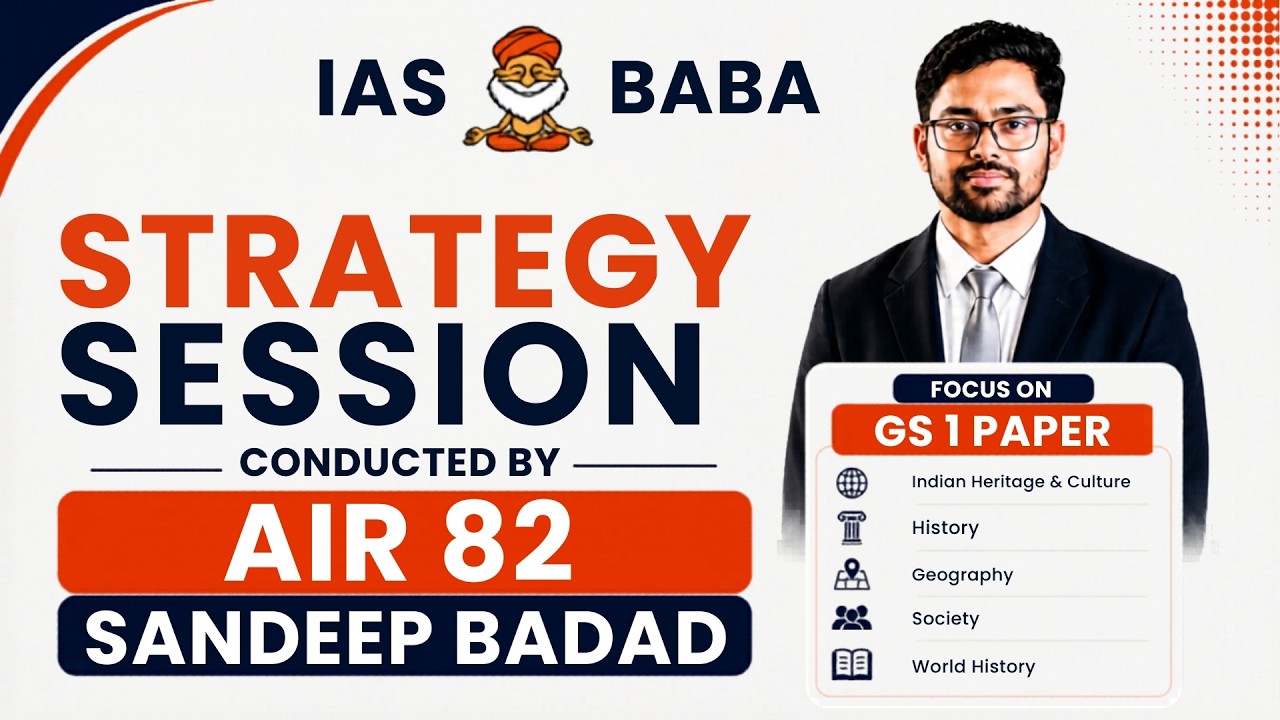 Sankalp Mains Test Series 2026 | GS 1 Strategy Session | Sandeep Badad | Rank 82 UPSC 2025