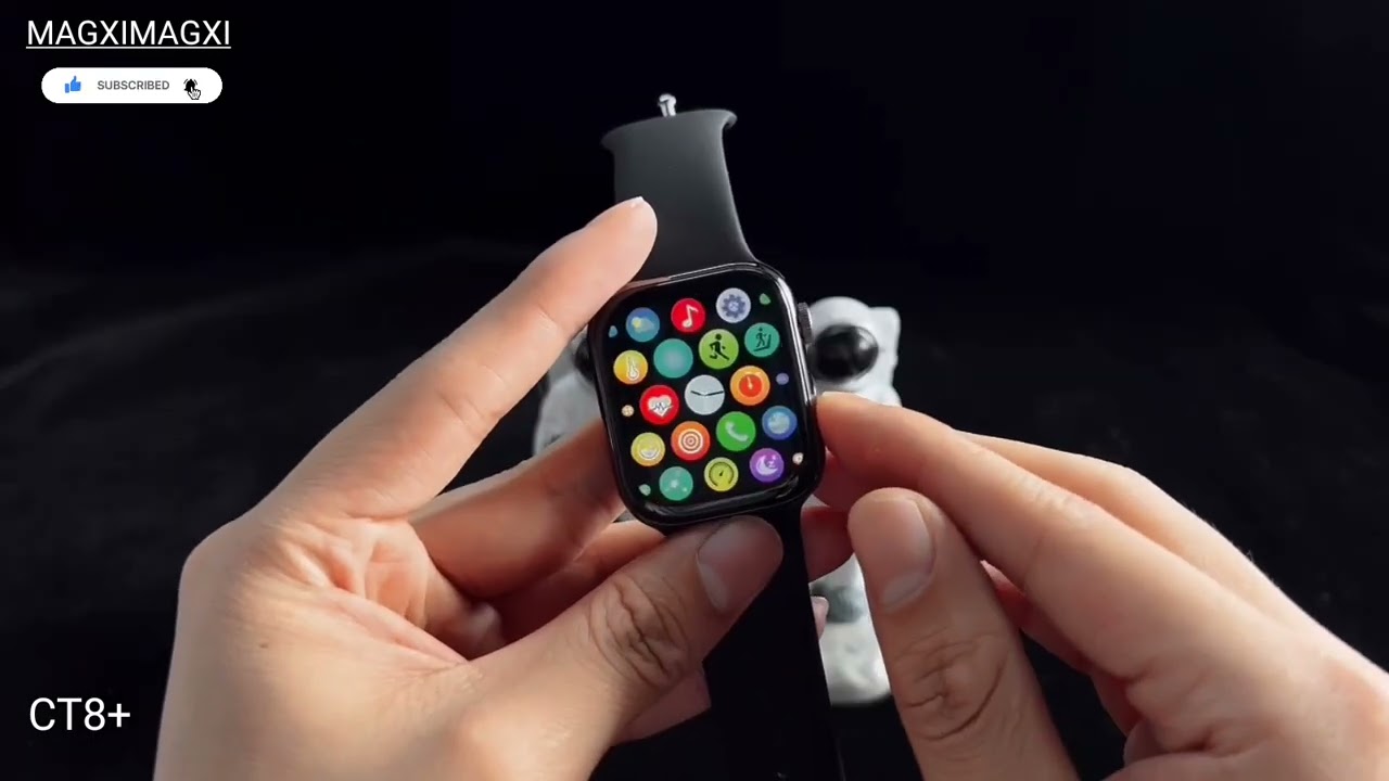 🇨🇳 MODEL: CT8+ SMART WATCH SERIES 7 NFC 45MM 1.9 INCH LARGE SCREEN WIRELESS CHARGER WEARFIT PRO APP