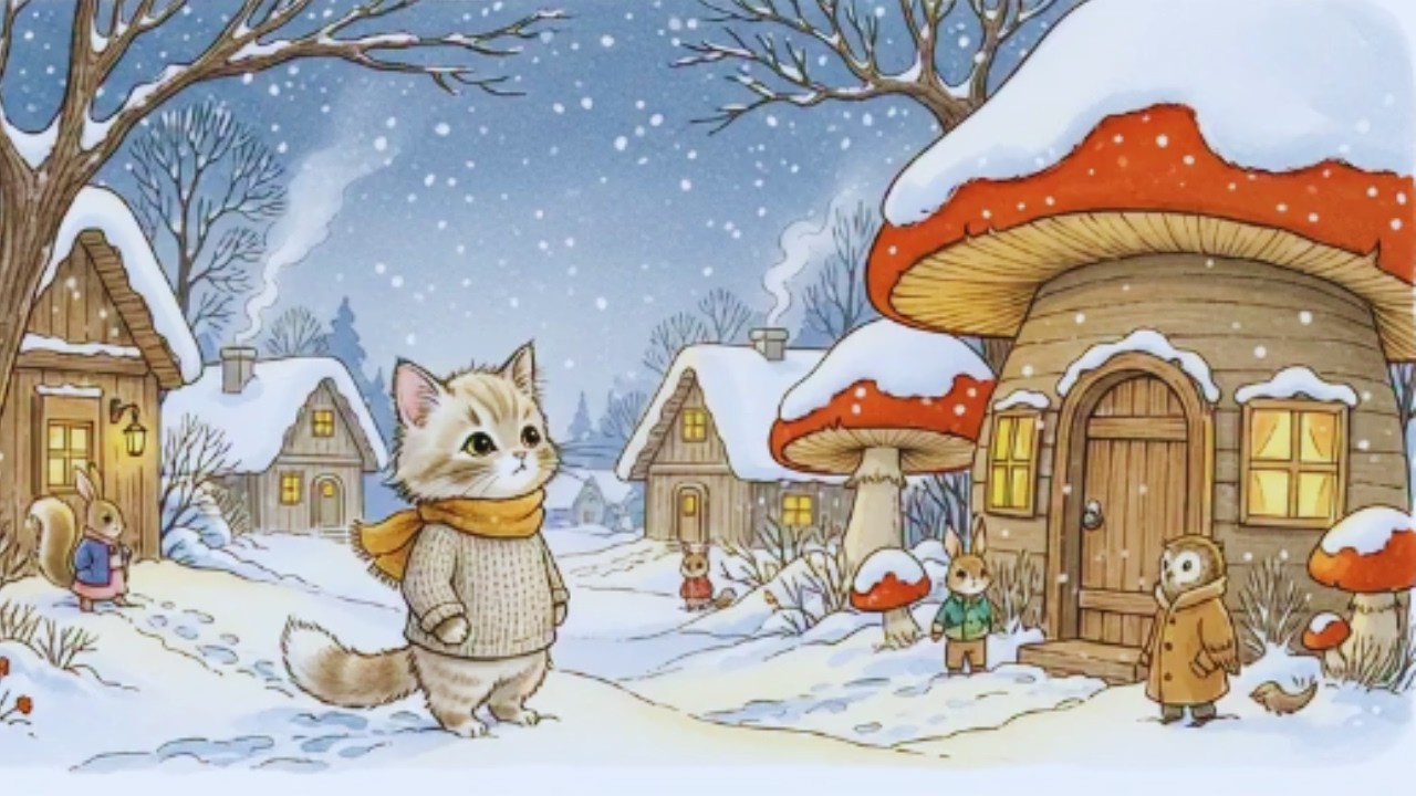 🥇 When the snow falls gently ❄️ A safe and peaceful world for rest and dreams #StorybookMusic