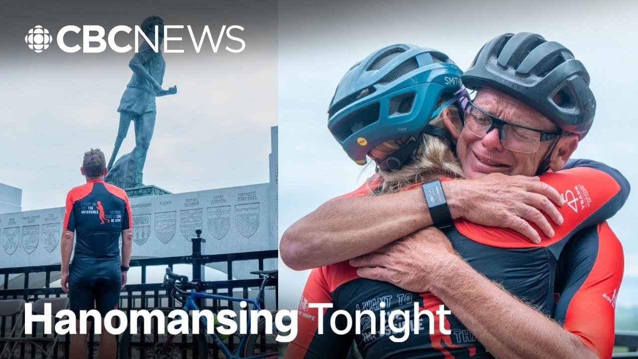 Terry Fox's brother stops at his monument on National Ride of Hope | Hanomansing Tonight