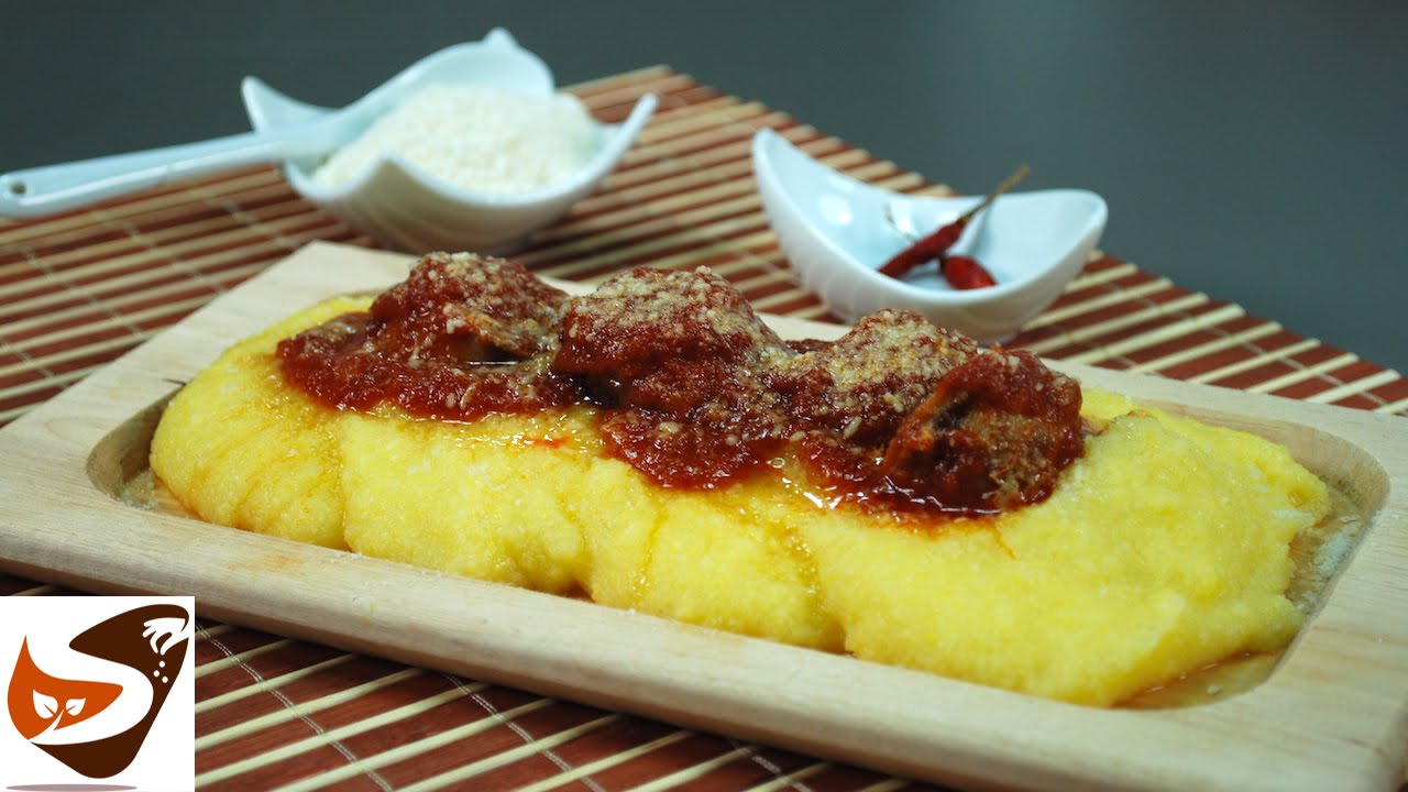 Polenta con salsiccia: ricette primi piatti (Polenta with sausage ragu)