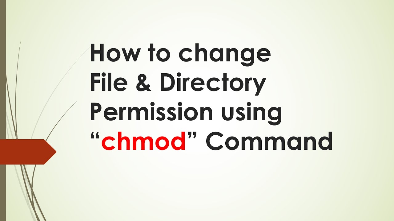 How to change File & Directory Permission using 