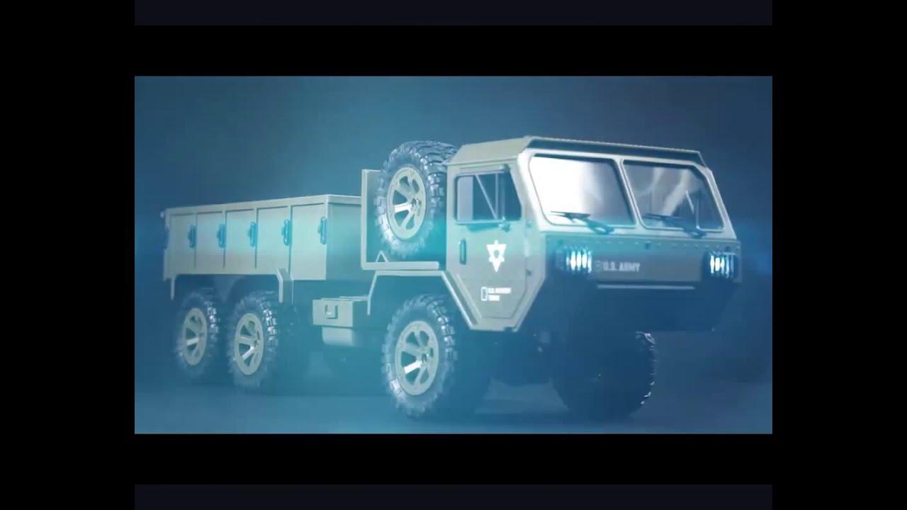 6WD remote control military truck