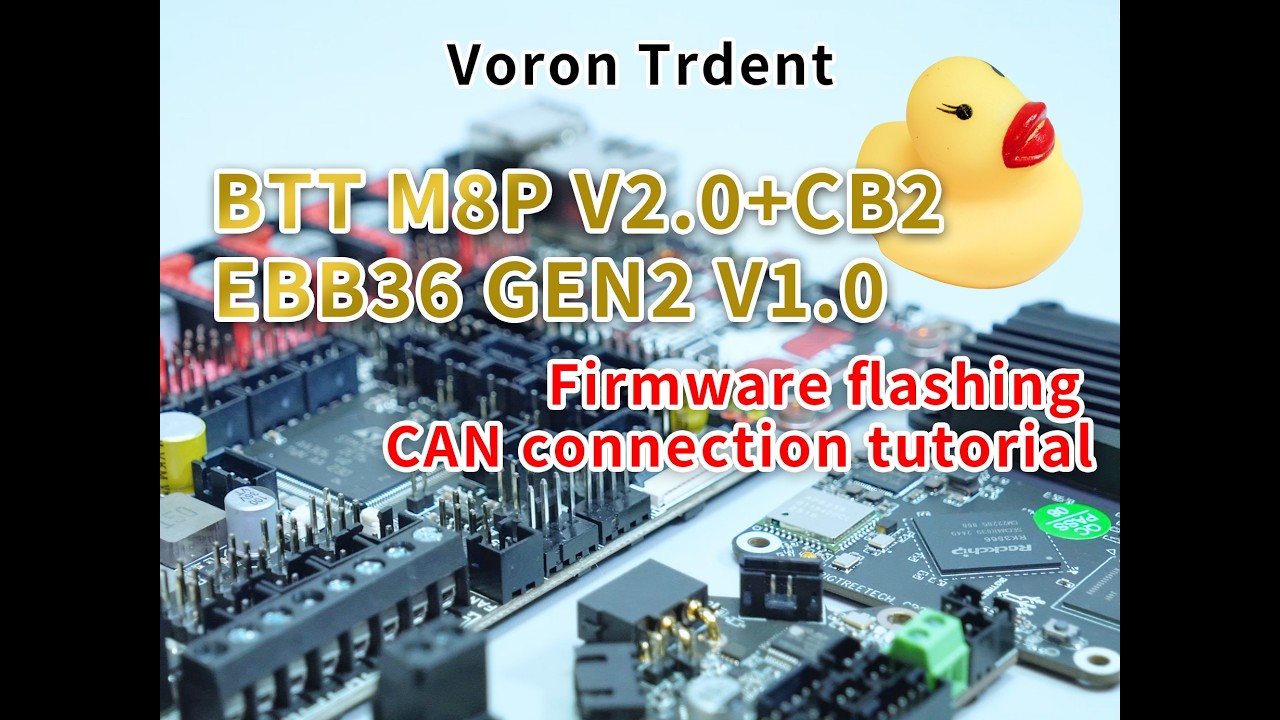 BiQu M8P V2.0 all-in-one motherboard + CB2 + EBB36GEN2 CAN board, flashing and CAN connection.