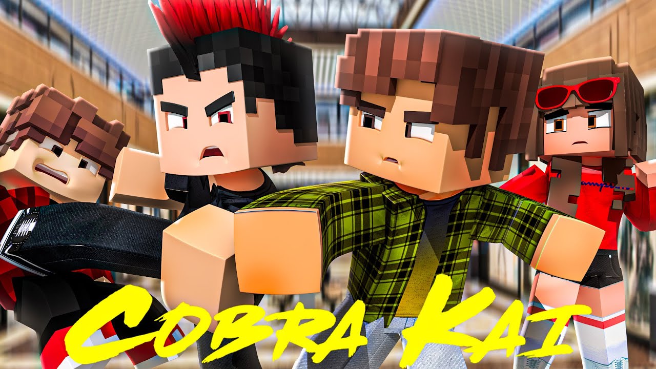 BRIGA NO SHOPPING - COBRA KAI