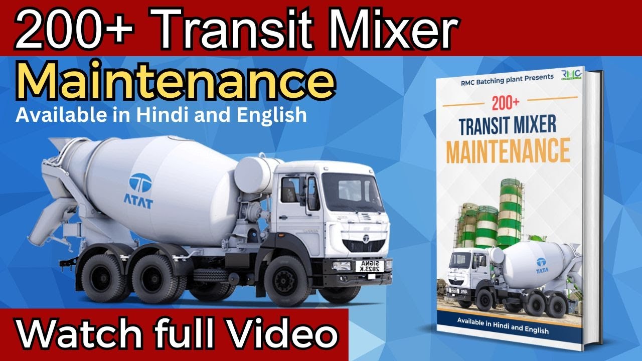 Transit Mixer Full Maintenance || 200+ Maintenance Transit Mixer||TM| Ebook@RMCBatchingPlant