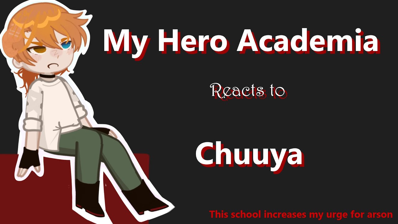W.I.P-   MHA reacts to Chuuya  -TSIMUFA [mha x bsd]