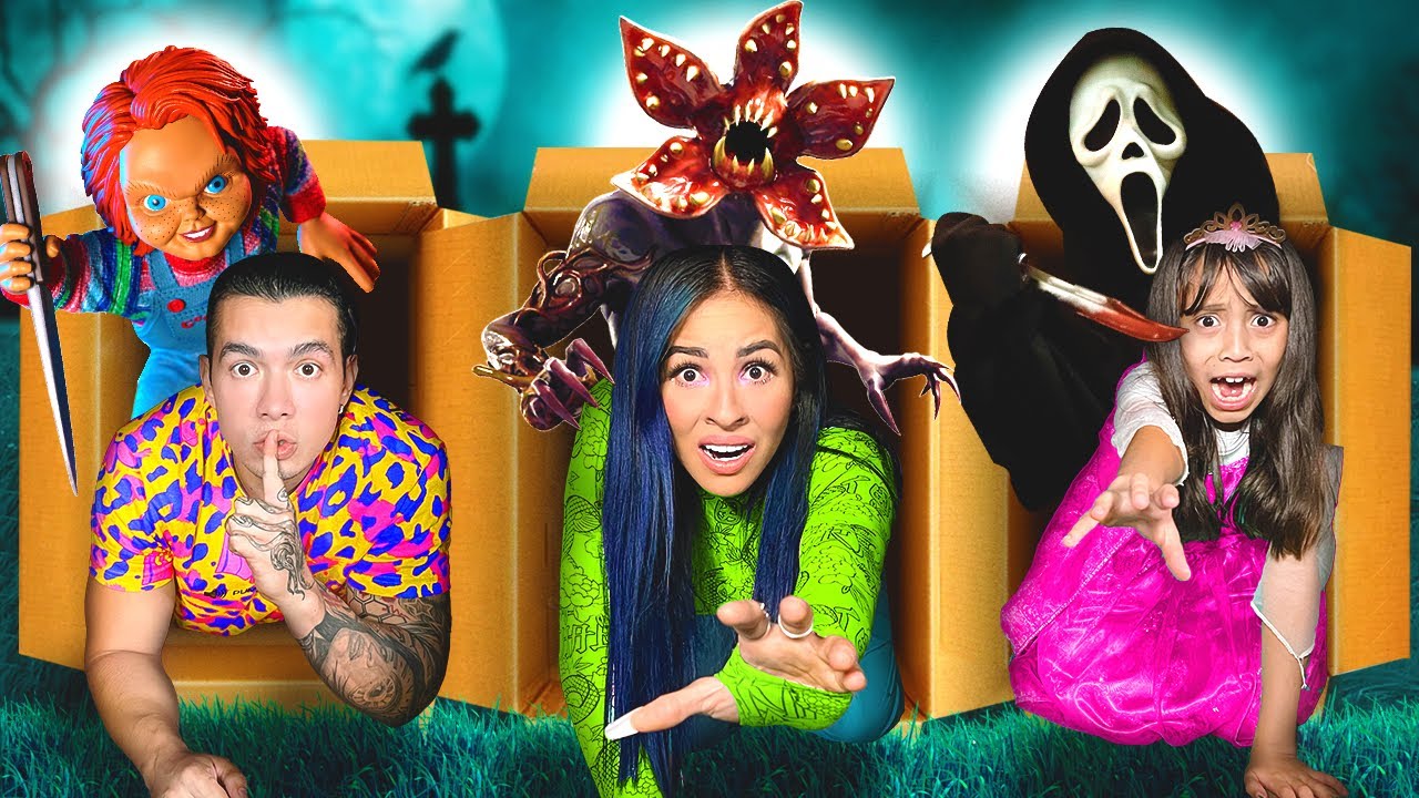 ENTRAMOS A UN LABERINTO DEL TERROR GIGANTE DE CAJAS DE CARTÓN 😰🩸📦 | @Karla Bustillos