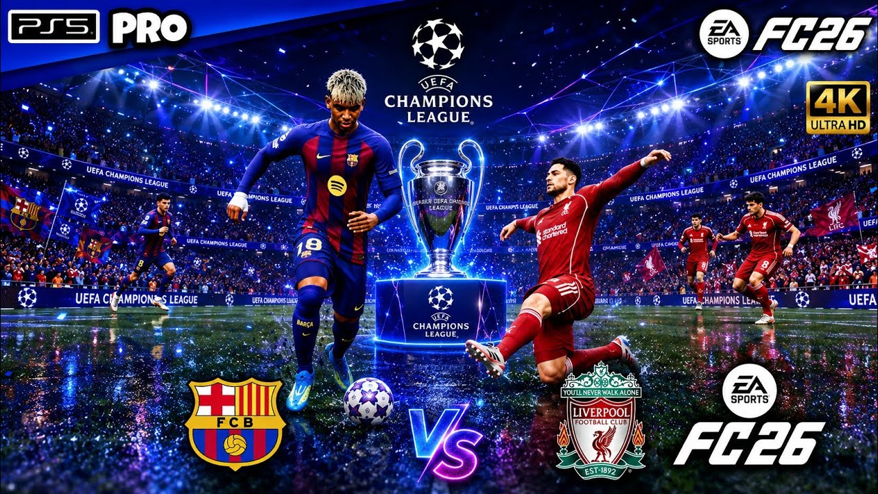 FC 26 - Barcelona vs. Liverpool - UEFA Champions League Full Match PS5 &trade; Pro 