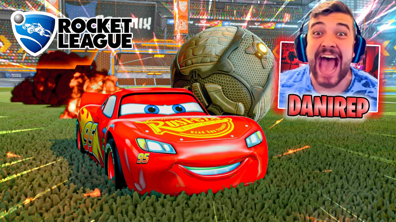 JUEGO CON RAYO MCQUEEN EN ROCKET LEAGUE! MI SUEÑO HECHO REALIDAD!!