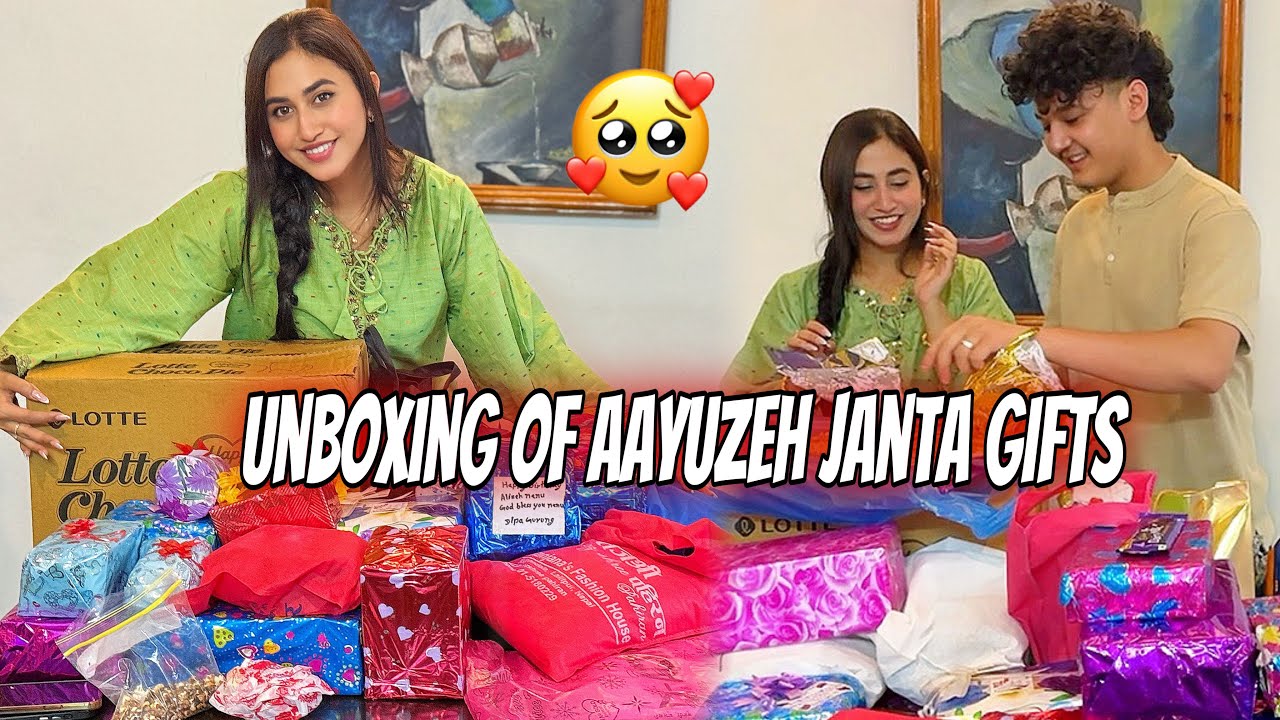 Hayee itne sarey gifts 😍|| yati maya ko lagi dherai Dhanewad #alizehjamali