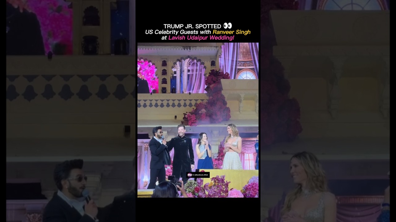 Donald Trump Jr. and his wife were spotted attending a gorgeous wedding in Udaipur. #RanveerSingh