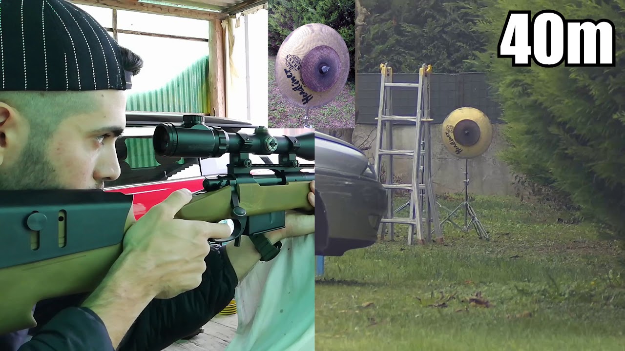 M40A5 Tokyo Marui SHOOTING TEST 30-40-50-60m SCOPECAM.