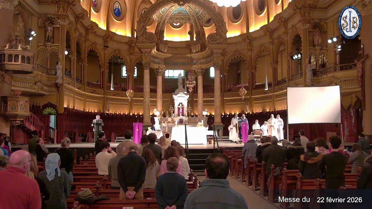 Messe du 22 février, 2026  - Église Saint-Jean-Baptiste