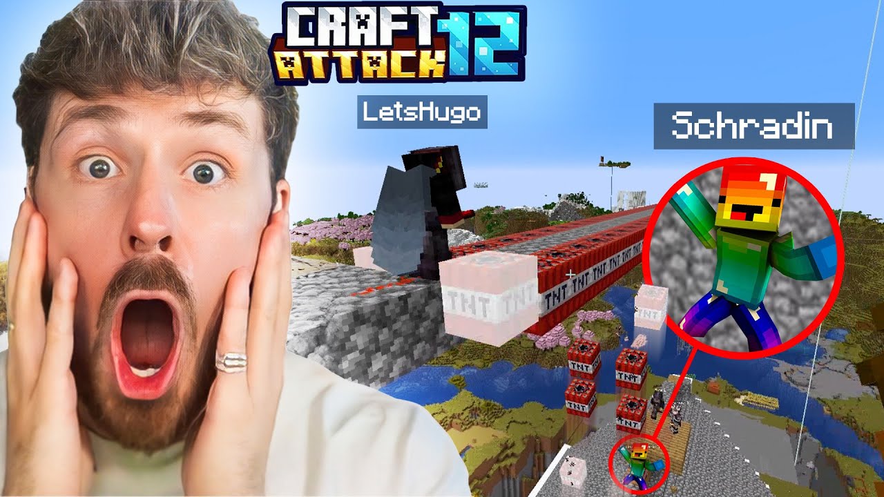 HUGO sprengt SCHRADINS GANZE BASE! CraftAttack 12 brennt!