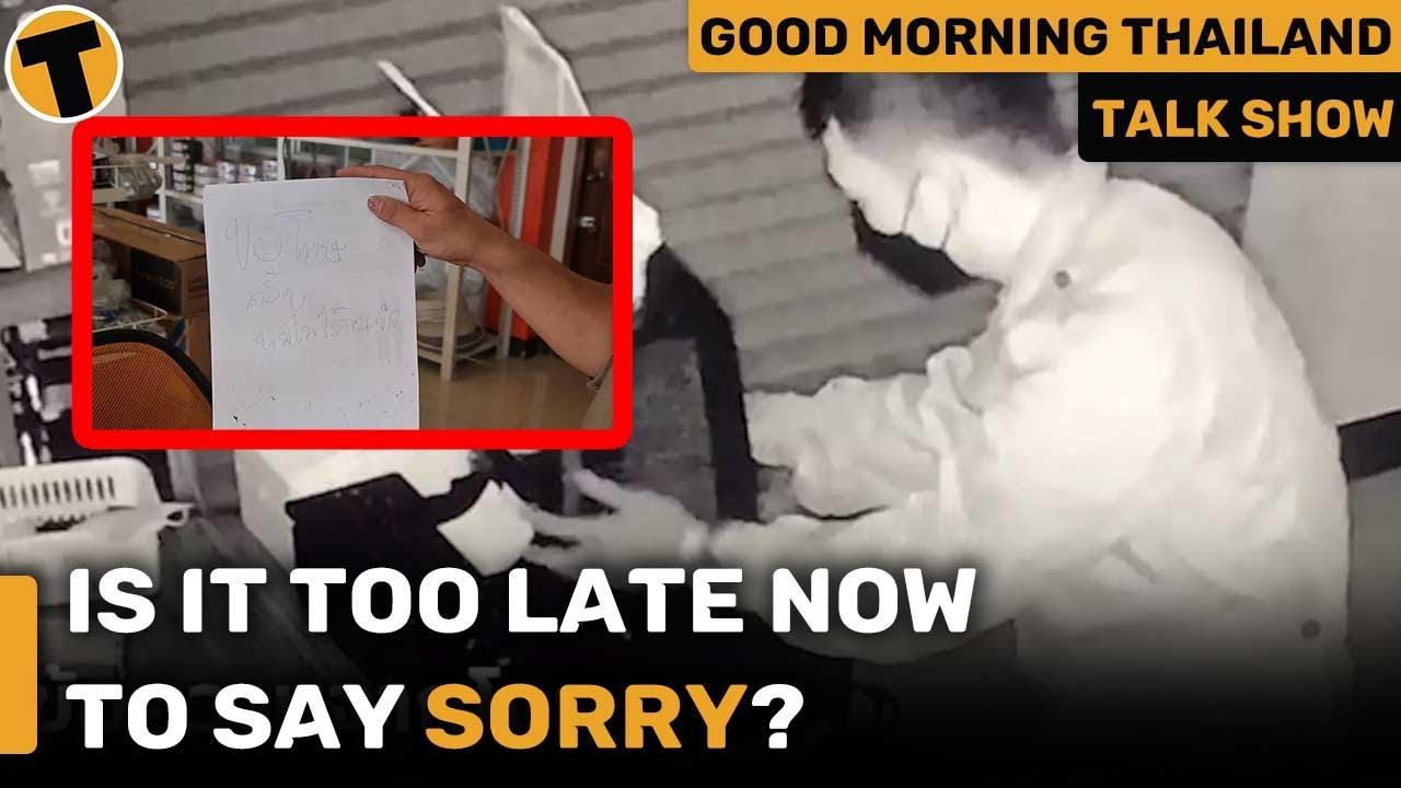 Thief leaves an apology note in Chiang Mai, Thailand | GMT