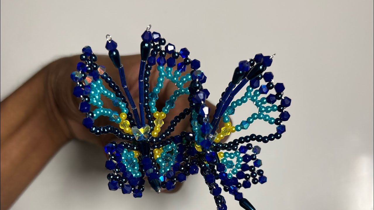 Cómo hacer tembleques panameños | mariposa para sombrero con tocado Episodio 1