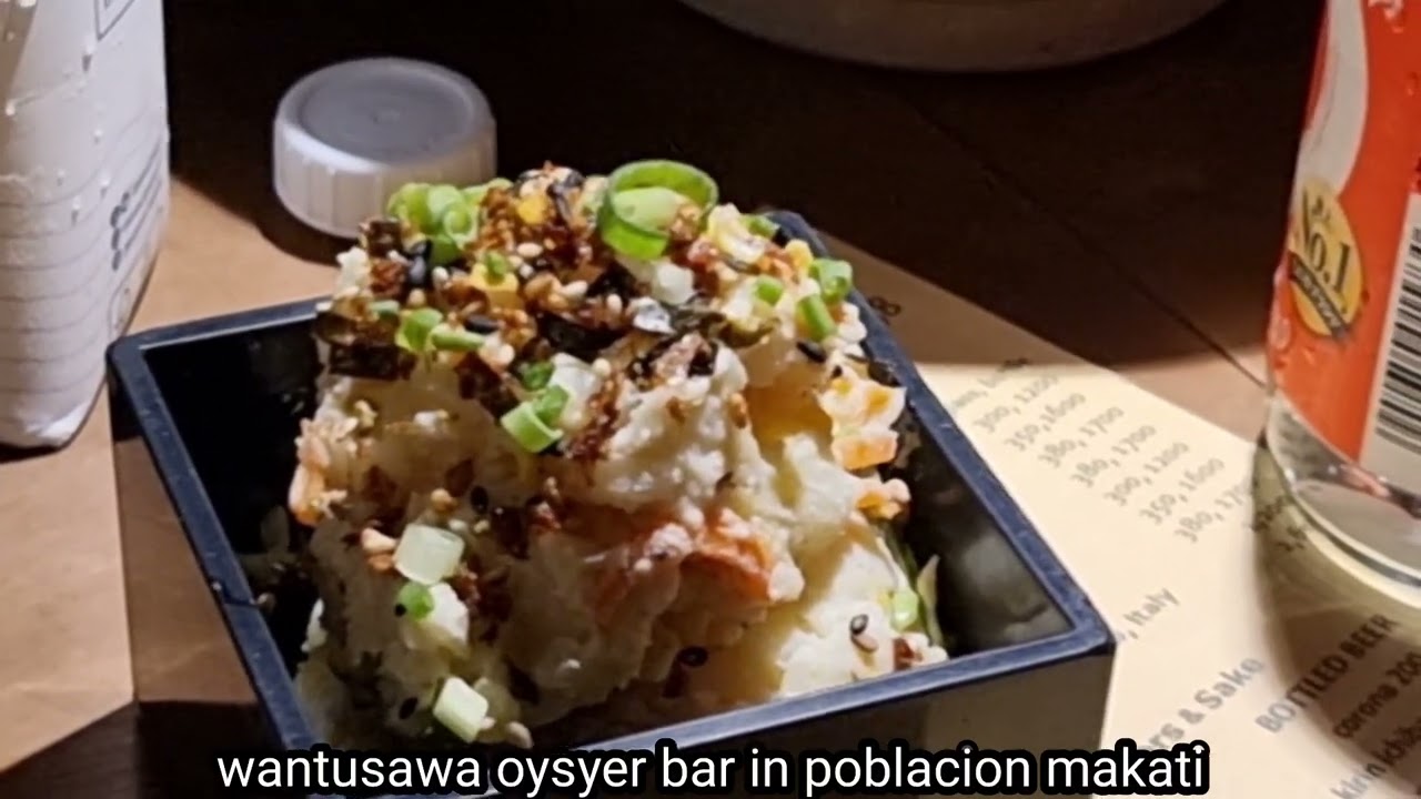 visited the wantusawa oyster bar in poblacion makati philippines.