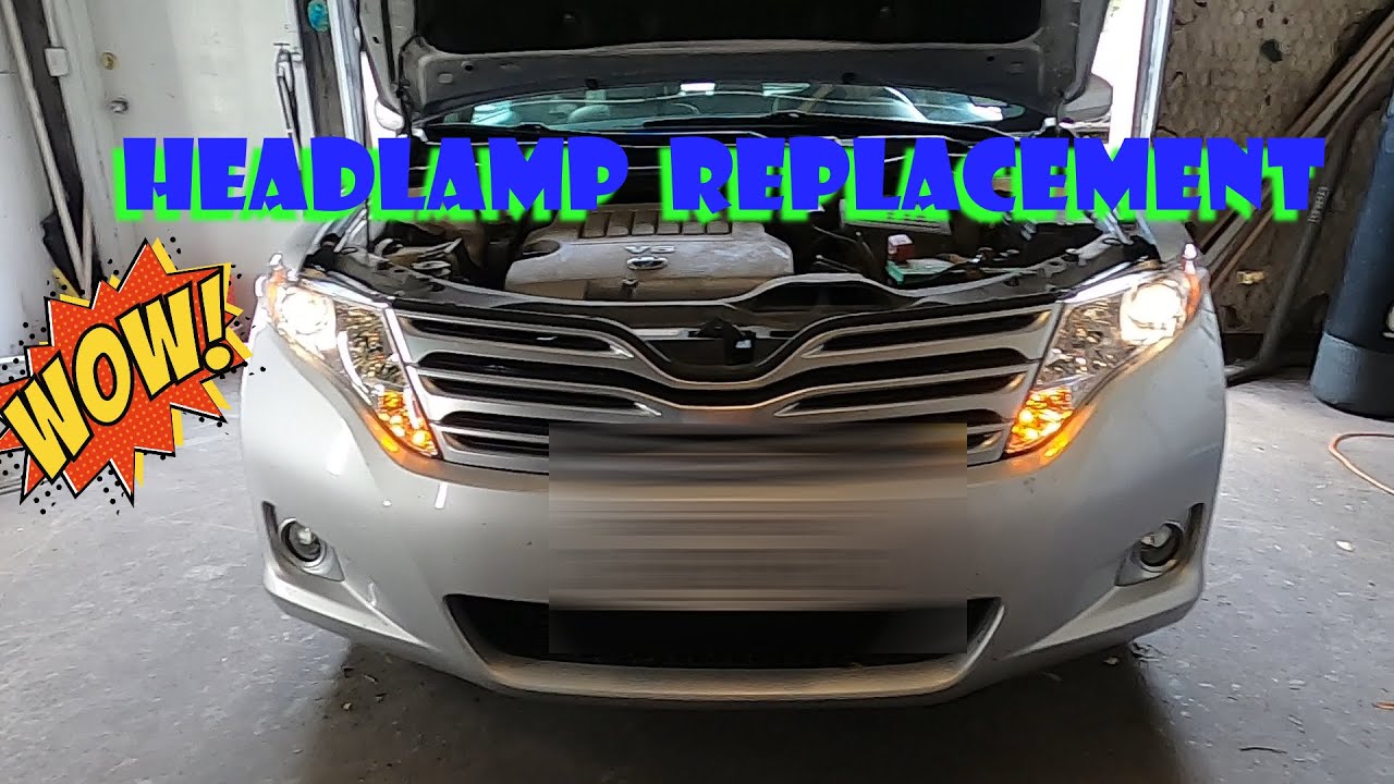 2009 Toyota Venza Headlamp Replacement