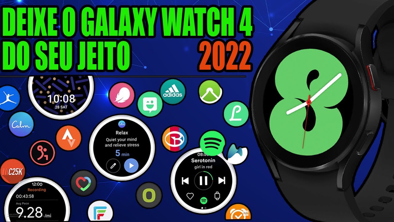 TODAS A PERSONALIZAÇOES  QUE DA PRA VOCÊ FAZER NA ONE UI WATCH/WEAR OS (GALAXY WATCH 4).