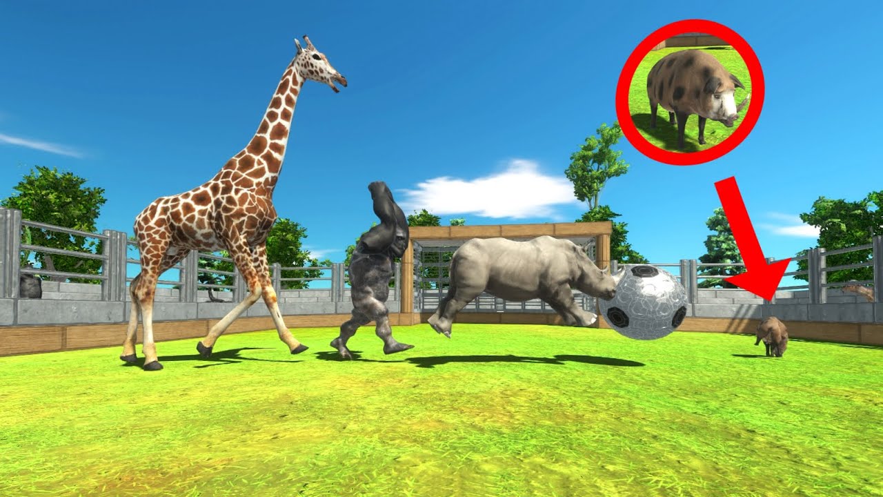 3v3 SOCCER | Mammals VS Primates Playing Football ARBS Animal Revolt Battle Simulator