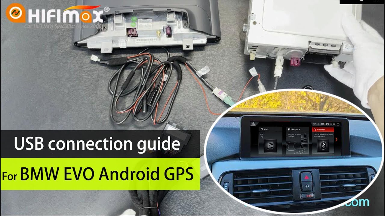 Руководство по подключению USB для GPS-навигации BMW EVO на Android | Как подключить USB | Нет зв...