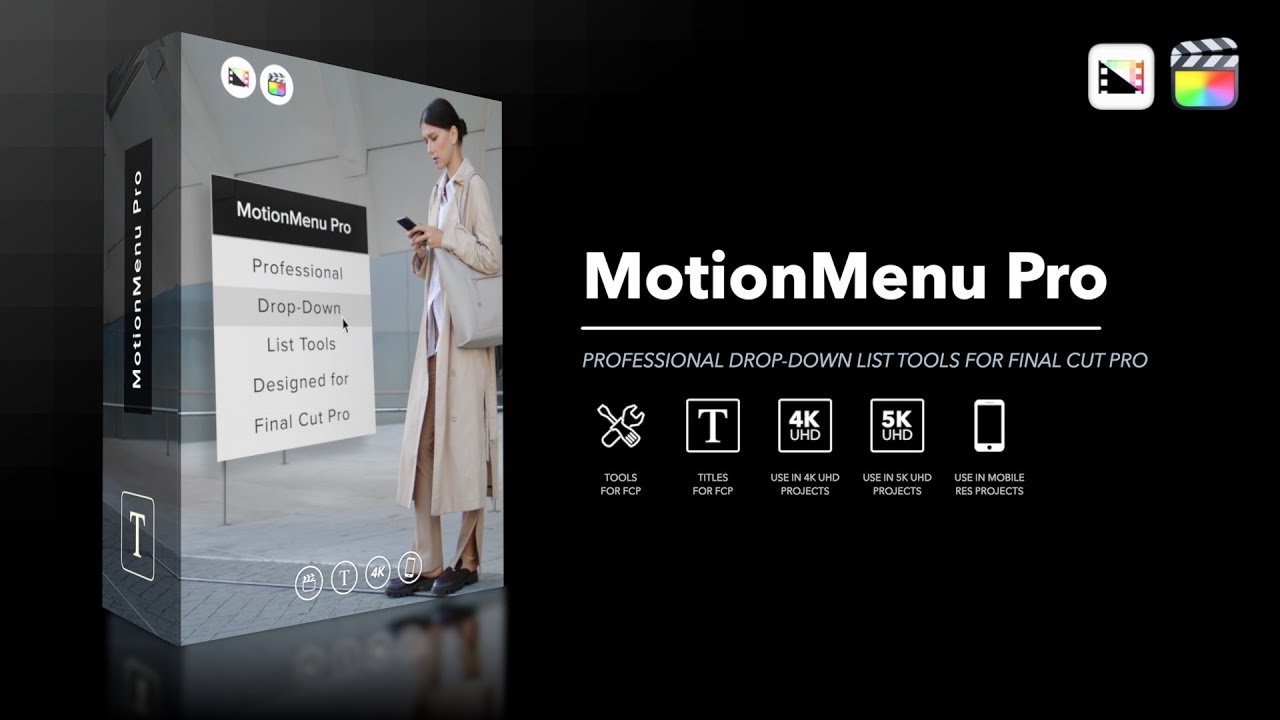 MotionMenu Pro - Professional Drop Down List Tools for Final Cut Pro - Pixel Film Studios