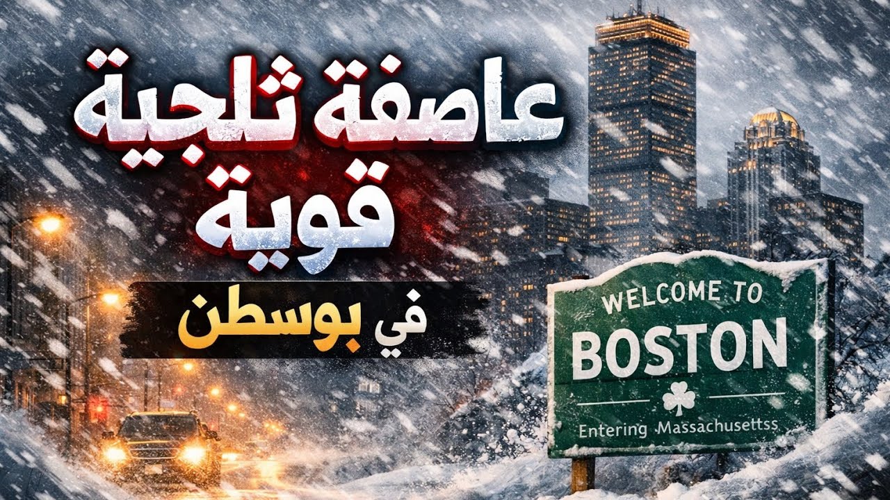 Powerful Snowstorm Hits Boston,Massachusetts Today Heavy Snowfall & Strong Winds